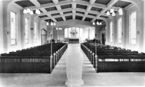 The interior of the new Church of St James the Less at Ham, Plymouth 